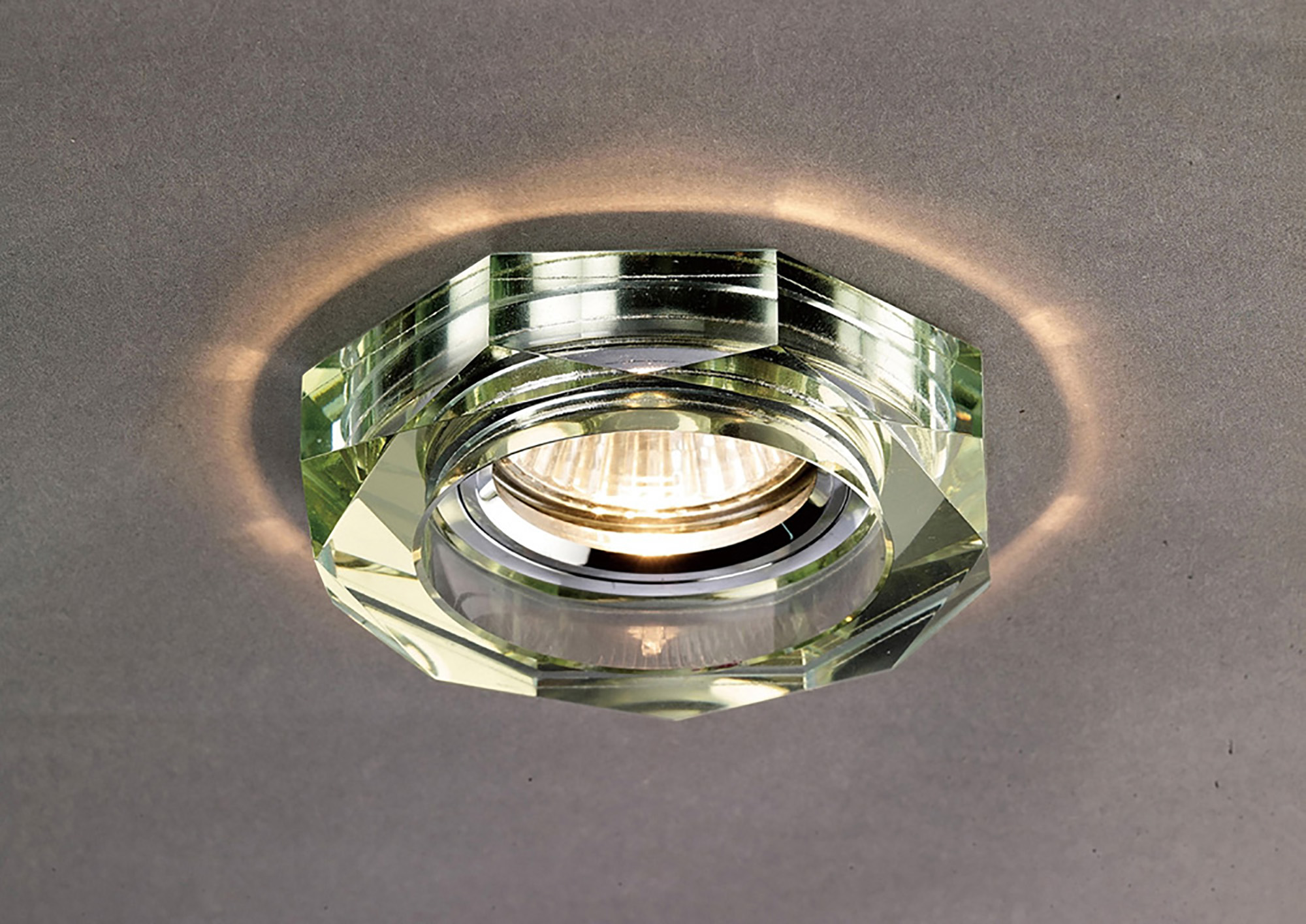 IL30823WI  Crystal Downlight Deep Octagonal Rim Only White Wine
